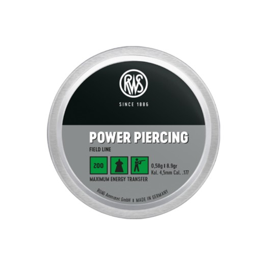 Dijabola RWS POWER PIERCING 4.50mm 0.58g 1/200-6086