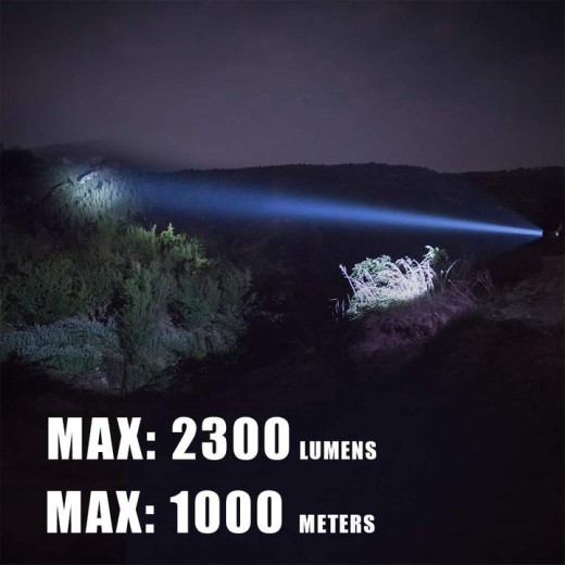 TrustFire T70 LED lampa 1000m domet