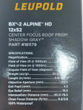 DVOGLED LEUPOLD BX-2 ALPINE HD 12X52mm ROOF