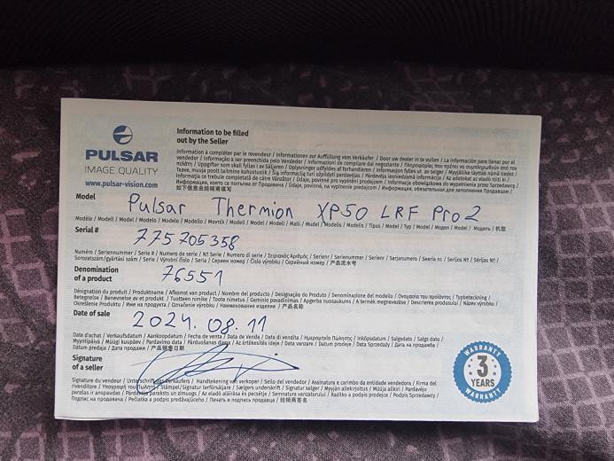 Pulsar Termion 2 LRF XP50 PRO