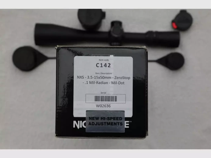 Nightforce NXS 3,5-15x50 - ZeroStop Mil-Rad Mil-Dot.