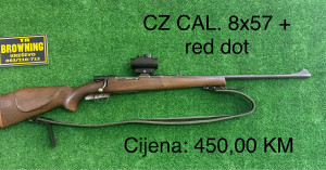 CZ CAL. 8x57 + red Dot