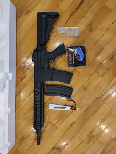 Airsoft replika Cyma cm622 mosfet full oprema