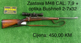 Zastava M48 CAL. 7,9 + optika Bushnell 2-7x32