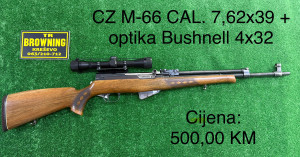 CZ M-66 CAL. 7,62x39 + optika Bushnell 4x32