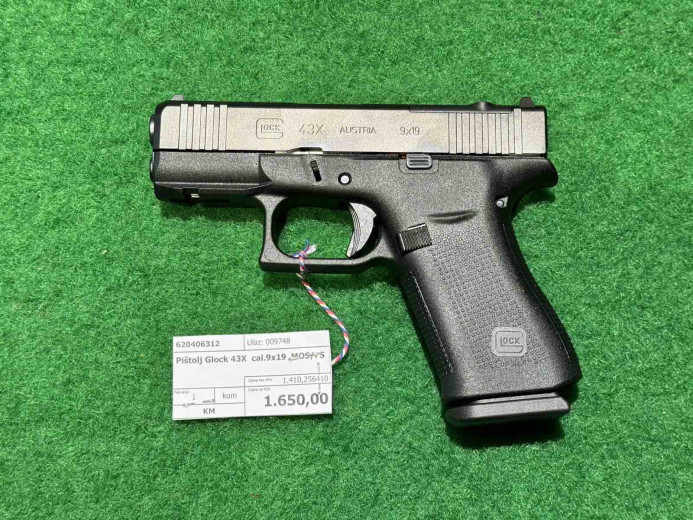 PIŠTOLJ GLOCK 43X MOS 9X19