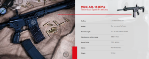 MDC AR-15 5,56x45 , 223 REM