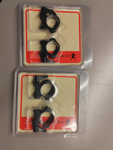 Nosači optike za weaver pikatini šinu NOVO!  niski 25.4mm (4.5mm) srednji 25.4mm(8mm) srednji 30mm(7mm)  50e par