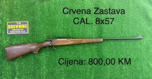 Crvena Zastava CAL. 8x57 + šina