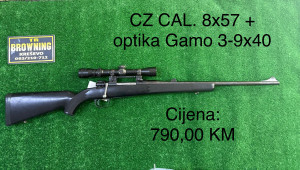 CZ CAL. 8x57 + optika Gamo 3-9x40