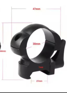 Nosači za krabin brzoskidajući čelik za tubus optike 25,4 i 30 mm