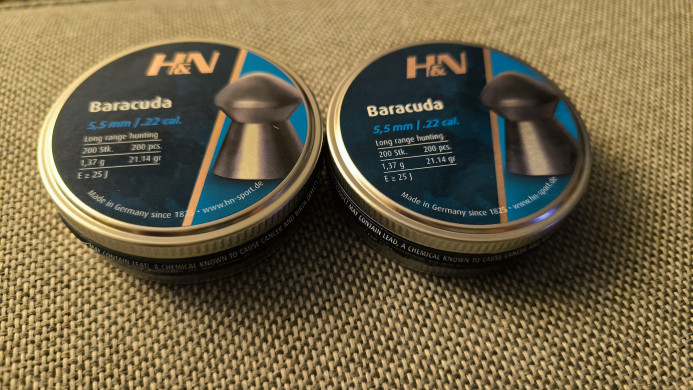 H&N Baracuda 22calibar 1.37g 21.14gr