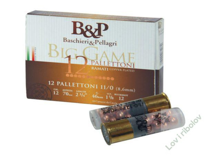 METAK SAČMA BP BIG GAME PALLETONI RAMATI 12/70 46G 8,6