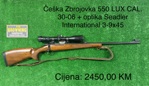 Češka Zbrojovka CAL. 30-06 + optika Saedler International 3-9x45