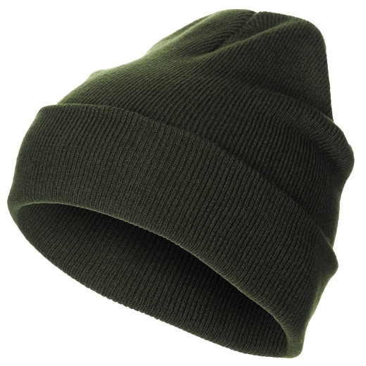 KAPA WATCH HAT, ACRYLIC, OD GREEN, FINE KNIT