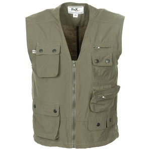 PRSLUK OUTDOOR VEST OD GREEN MICROFIBRE, L