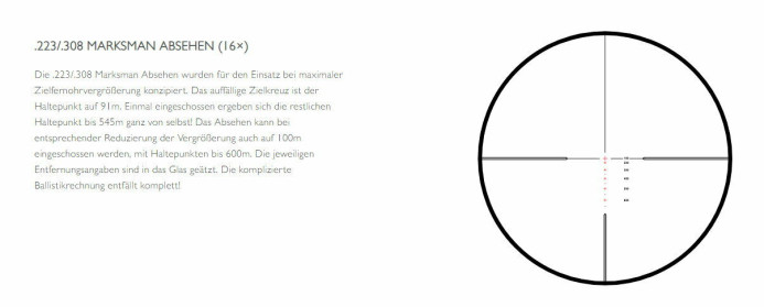 OPTIKA HAWKE ZF ENDURANCE 30 WA SF 4-16X50 IR