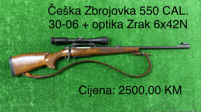 Češka Zbrojovka 550 CAL. 30-06 + optika Zrak 6x42N