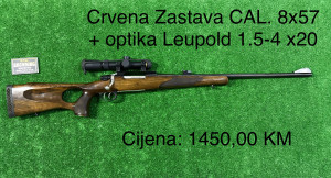 Crvena Zastava CAL. 8x57 + optika Leupold 1.5-4x20