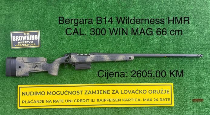 Bergara Wilderness HMR CAL. 300 WIN MAG 66 cm