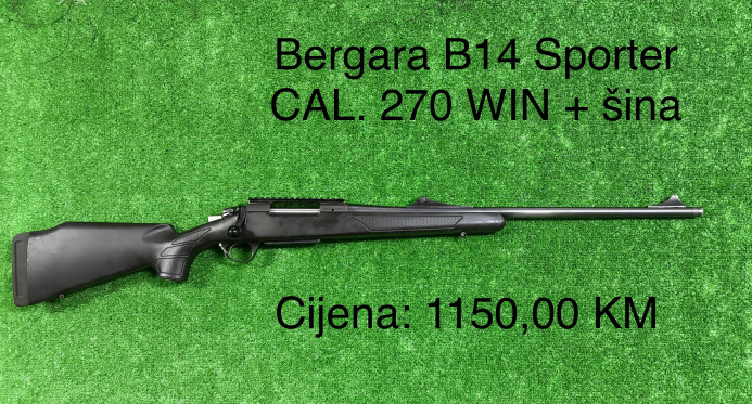 Bergara B14 Sporter CAL. 270 WIN + šina