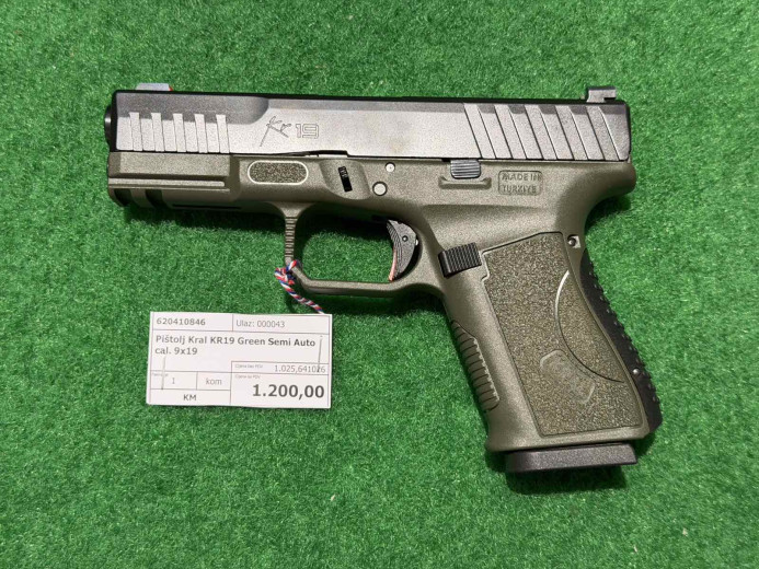 KRAL KR19 GREEN SEMI AUTO 9x19