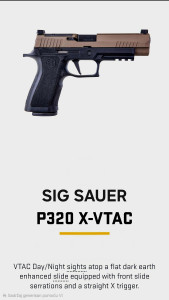 Pištolj Sig Sauer P320 X-VTAC
