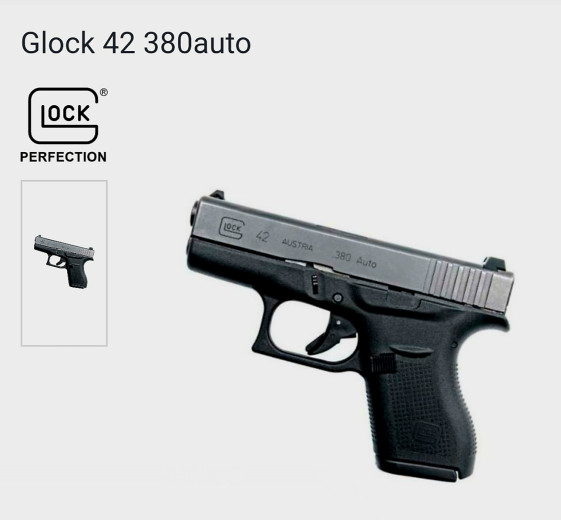 Pištolj Glock G42 - .380 Auto