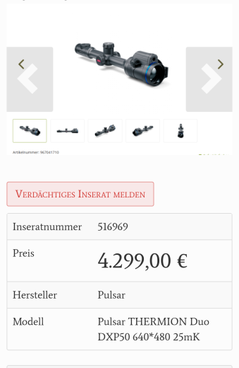 Pulsar Thermion Duo Optika