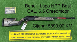 Benelli Lupo HPR Best CAL. 6.5 Creedmoor 61 cm