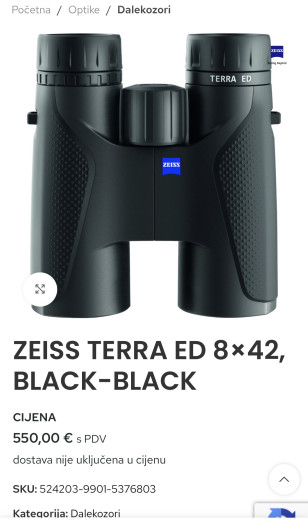 Dvogled ZEISS Terra ED 8x42