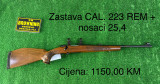 Zastava CAL. 223 REM + nosači 25,4
