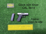 Glock 43X Silver CAL. 9x19