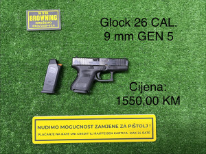 Glock 26 CAL. 9 mm GEN 5