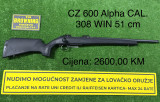 CZ 600 Alpha CAL. 308 WIN