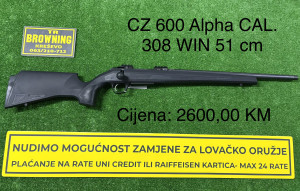 CZ 600 Alpha CAL. 308 WIN