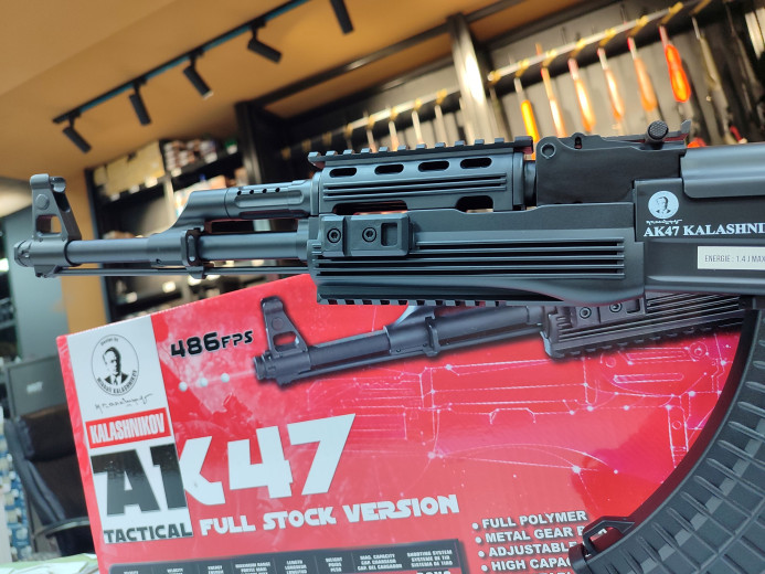 AIRSOFT PUŠKA CYBERGUN KALASHNIKOV AK47 TACTICAL AEG 550BBS 1.4J