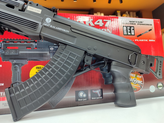 AIRSOFT PUŠKA CYBERGUN KALASHNIKOV AK47 TACTICAL AEG 550 BBS 1,4J