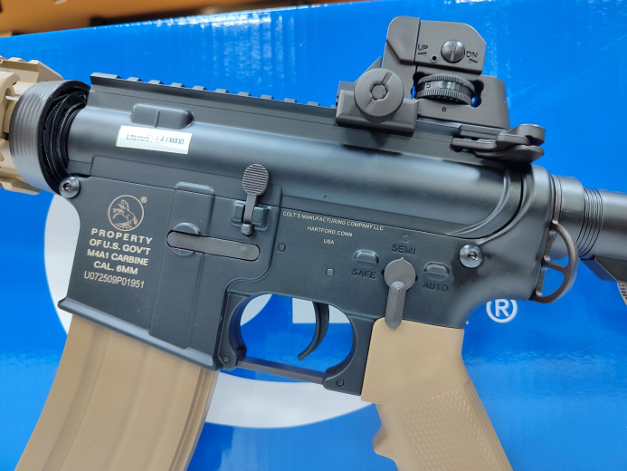 AIRSOFT PUŠKA COLT CQB AEG DUAL TONE 1.2J KAT. 56386