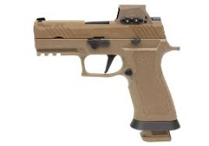 PIŠTOLJ SIG SAUER M18, 9MM, 3.9IN, X-SERIES, COYOTE, STRIKER, SIGLITE W/ ROMEOM17, POLYMER GRIP, (3) 21RD STEEL MAG