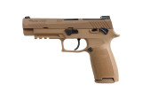 PIŠTOLJ SIG SAUER M17, 9MM, 4.7IN, COYOTE, STRIKER, SIGLITE, MODULAR POLYMER GRIP, (1) 17RD (2) 21RD MAG, RAIL, MANUAL SAFETY