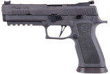 PIŠTOLJ SIG SAUER P320, 9MM, 5IN, LEGION, GRAY , STRIKER, FIBER OPT FRONT W/ R2 ADJ REAR, MOD HEAVY X GRIP, (3) 17RD STEEL MAG, RAIL