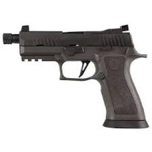 P320, 9MM, 4.6IN, LEGION, GRAY , STRIKER, X-RAY 3 ADJ SUPP SIGHTS, TXG GRIP, (3) 17RD STEEL MAG, THREADED (1/2-28 RH)
