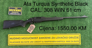 Ata Turqua Synthetic Black CAL. 308 WIN 61 cm + original kofer