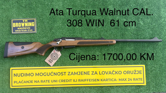 Ata Turqua Walnut CAL. 308 WIN 61 cm + original kofer
