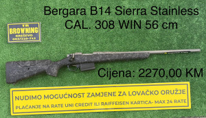 Bergara B14 Sierra Stainless CAL. 308 WIN 56 cm