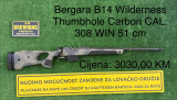 Bergara B14 Wilderness Thumbhole Carbon CAL. 308 WIN 51 cm