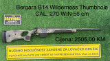 Bergara B14 Wilderness Thumbhole CAL. 270 WIN 56 cm