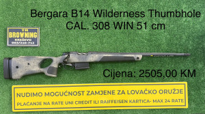 Bergara B14 Wilderness Thumbhole CAL. 308 WIN 51 cm