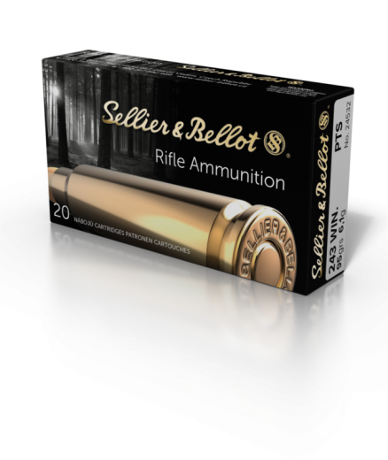 Metak karabin 243WIN. 95grs 6,1g PTS